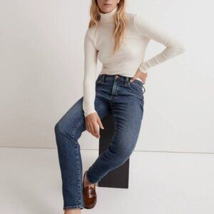 EUC Madewell The Mid-Rise Perfect Vintage Jeans sz 33 Deming Wash Mom Jeans